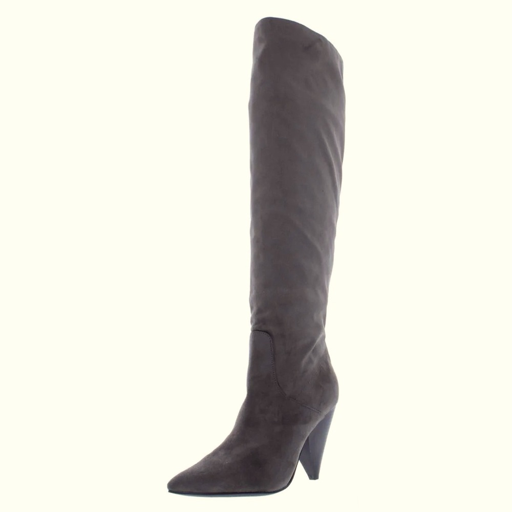 Indigo Rd "Fayen" Thigh High Boot in Neutral Gray - size 8